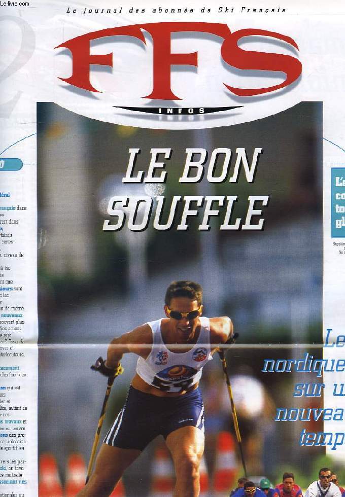 FFS INFOS, LE JOURNAL DES ABONNES DE SKI FRANCAIS, N 12, NOV. 1998