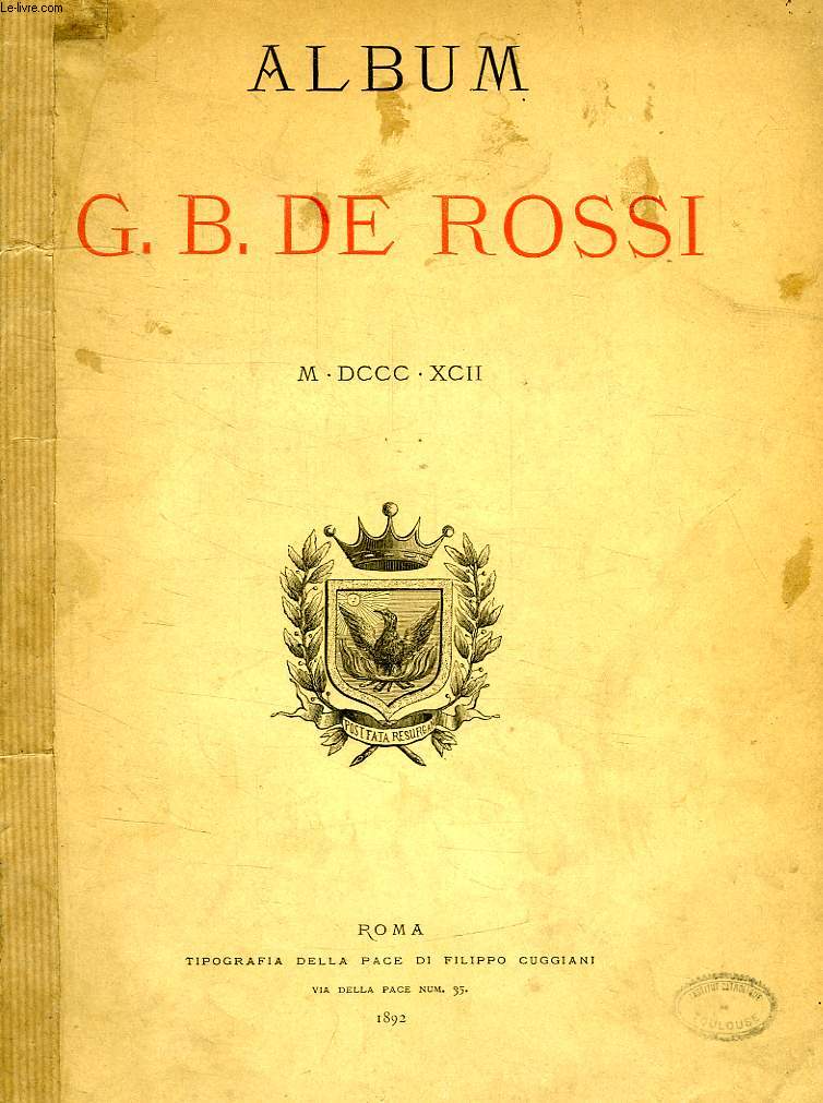 ALBUM G. B. DE ROSSI