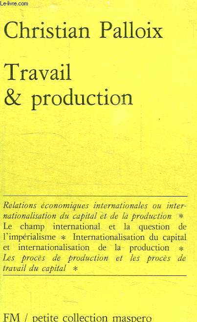 TRAVAIL & PRODUCTION