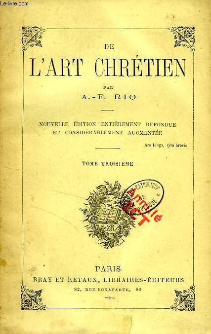 DE L'ART CHRETIEN, TOME III