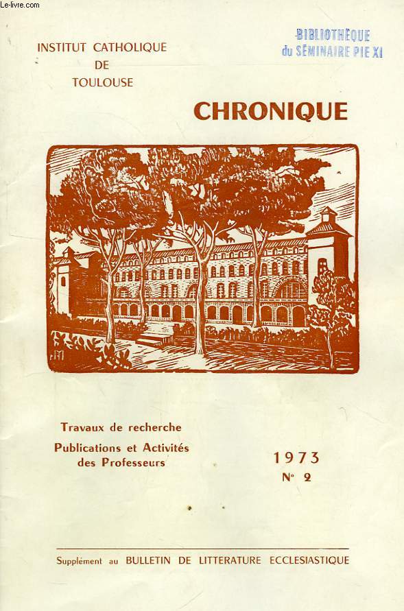 CHRONIQUE, N 2, 1973