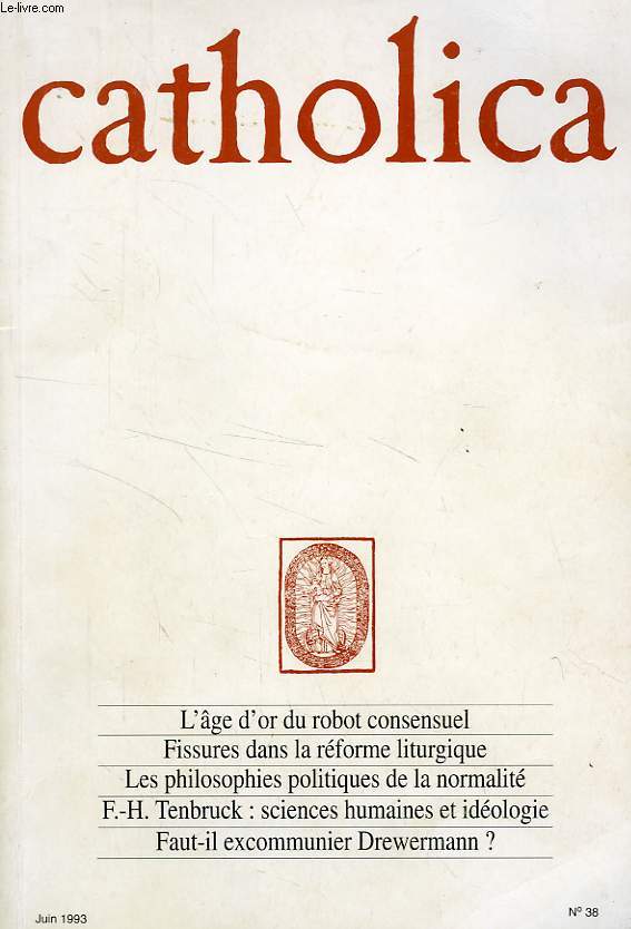 CATHOLICA, N 38, JUIN 1993
