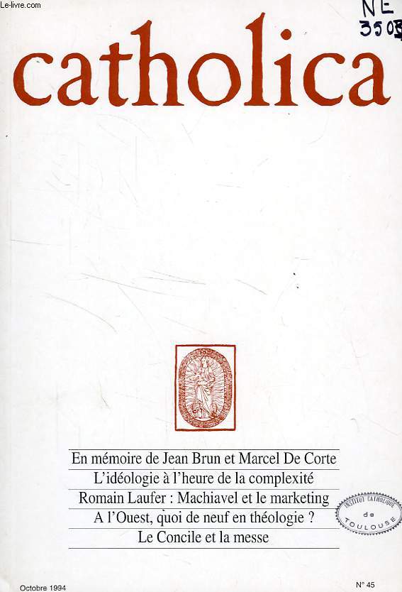CATHOLICA, N 45, OCT. 1994