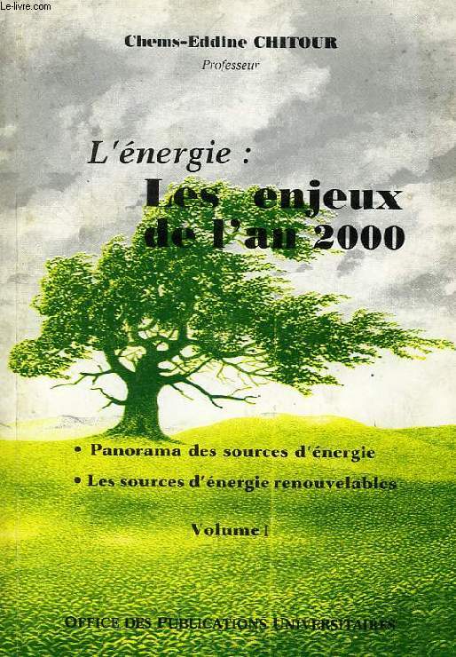 L'ENERGIE: LES ENJEUX DE L'AN 2000