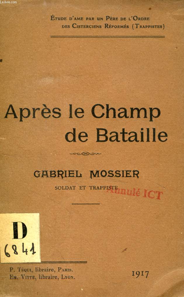APRES LE CHAMP DE BATAILLE