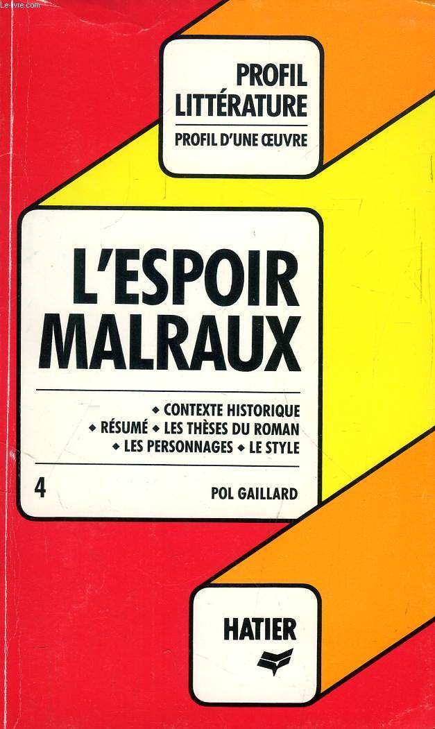 L'ESPOIR, A. MALRAUX