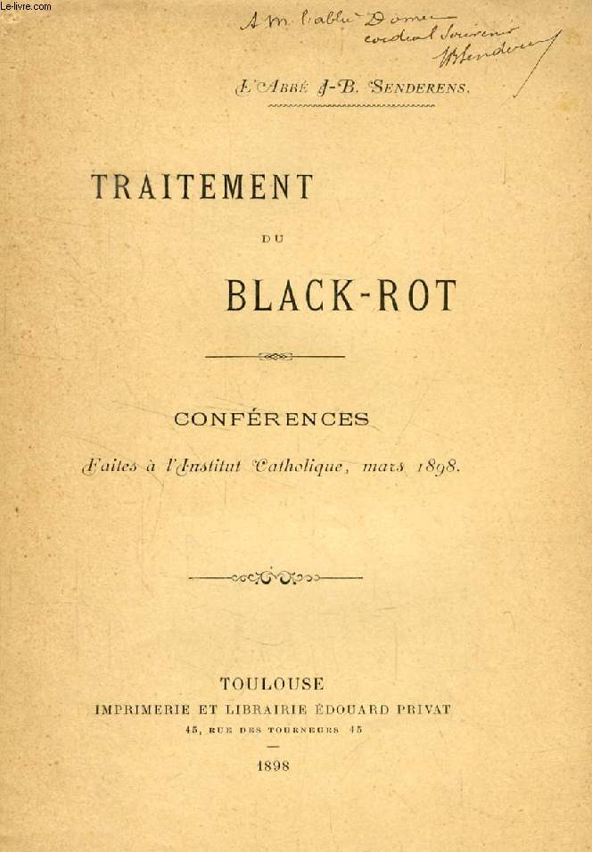 TRAITEMENT DU BLACK-ROT (CONFERENCES)