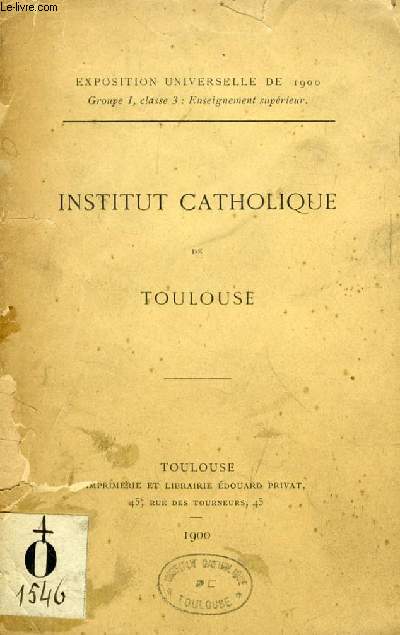 INSTITUT CATHOLIQUE DE TOULOUSE