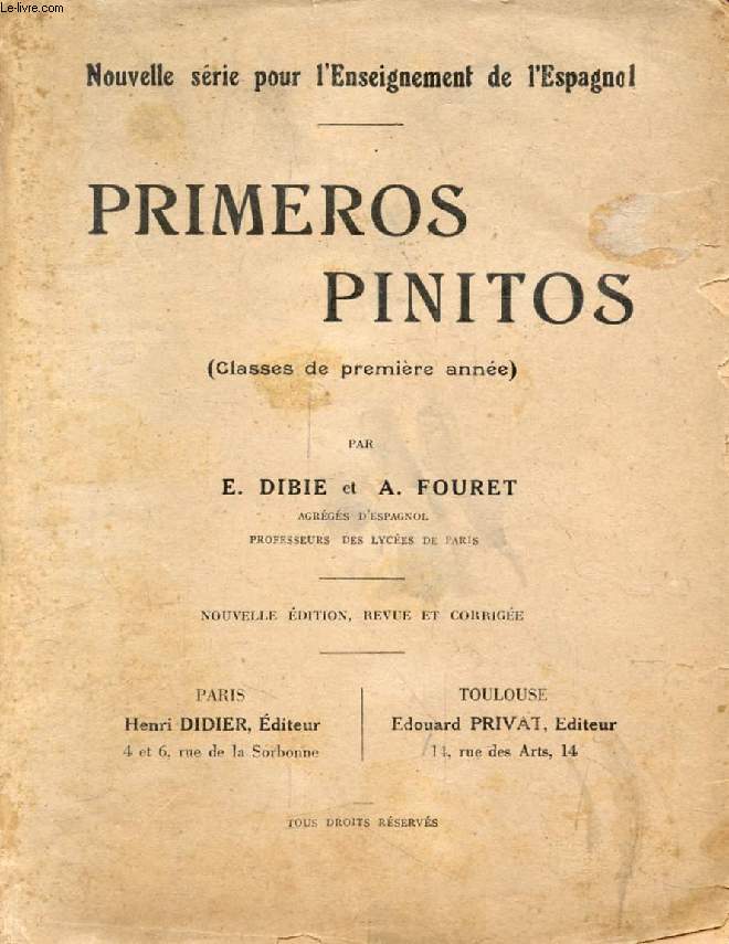 PRIMEROS PINITOS, CLASSES DE PREMIERE ANNEE