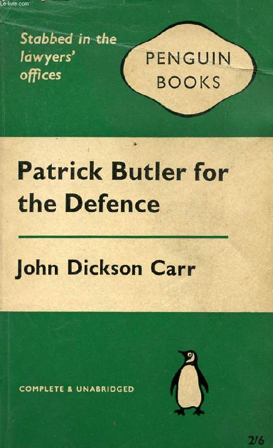 PATRICK BUTLER FOR THE DEFENCE