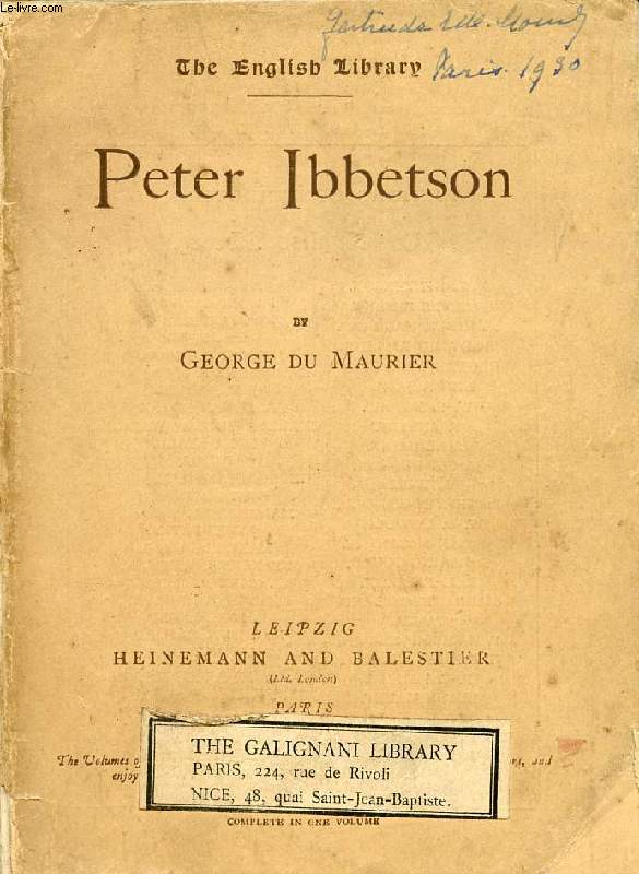 PETER IBBETSON