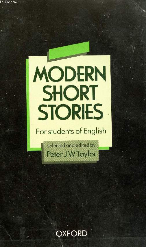 MODERN SHORT STORIES FOR STUDENTS OF ENGLISH