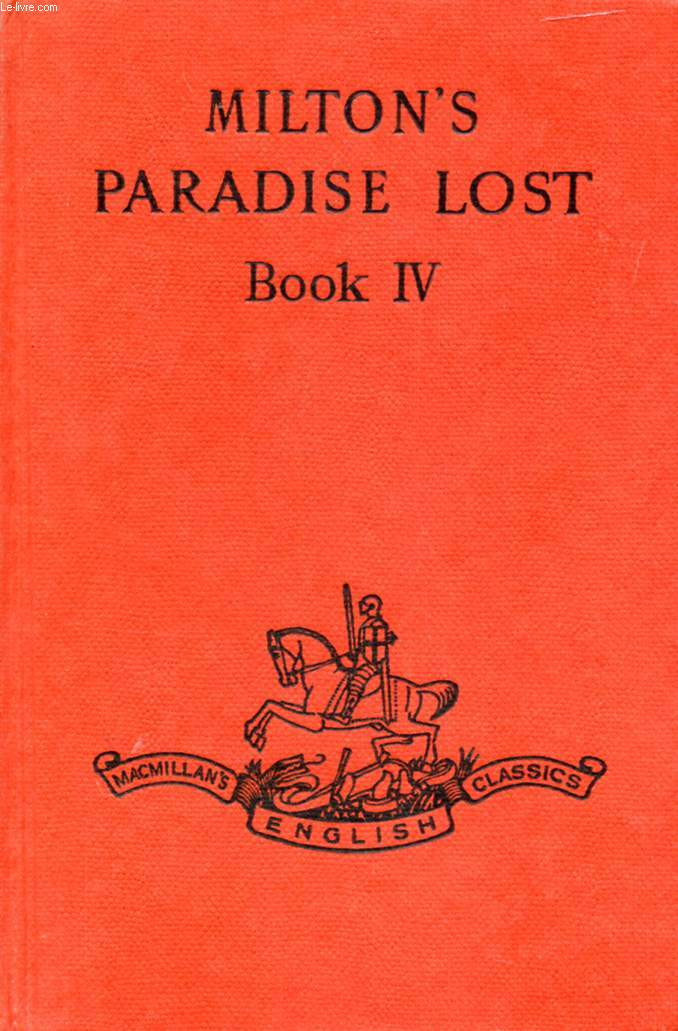PARADISE LOST, BOOK IV