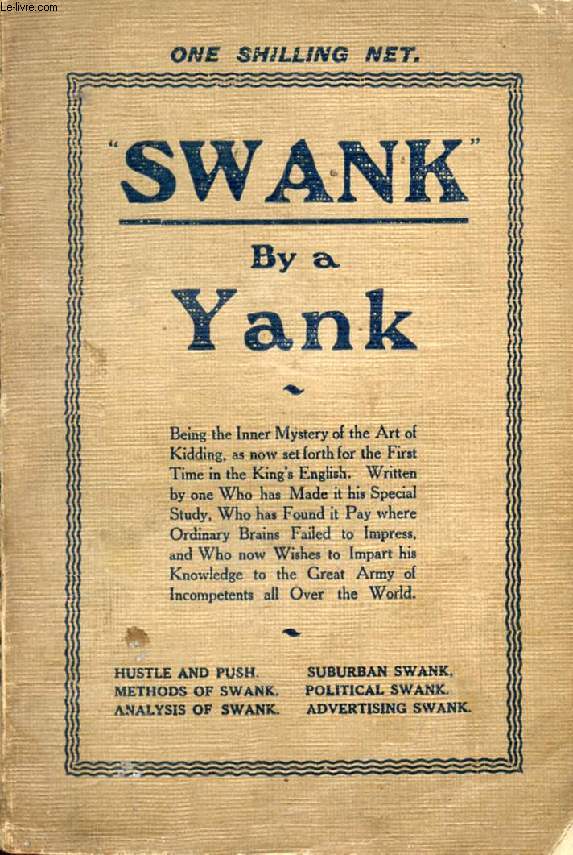 'SWANK', By a Yank