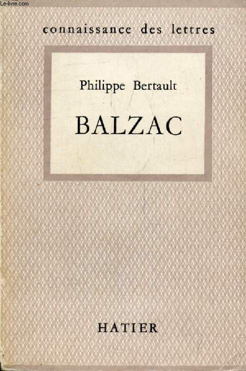 BALZAC (Connaissance des Lettres)