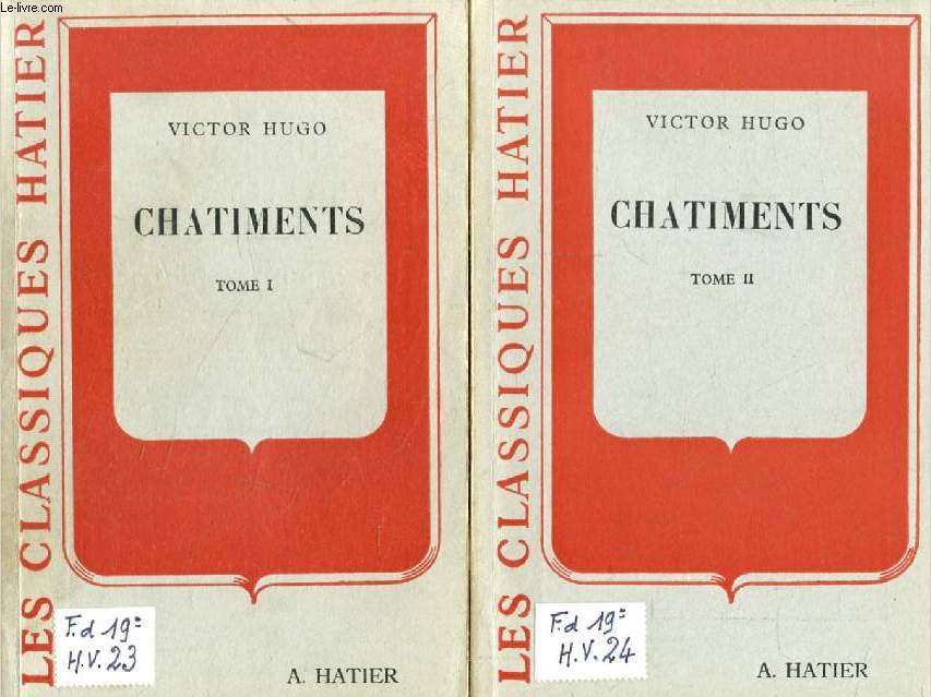 CHATIMENTS, 2 TOMES (Les Classiques Hatier)