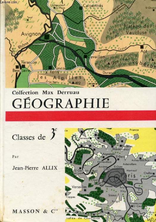 GEOGRAPHIE, CLASSES DE 3e, 2e ANNEE DU CYCLE D'ORIENTATION