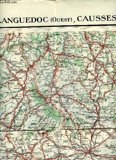 CARTE ROUTIERE N19 - LANGUEDOC (OUEST), CAUSSES