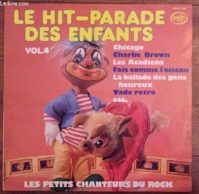 pochette disque vinyle 33t // Le hit parade des enfants vol.4
