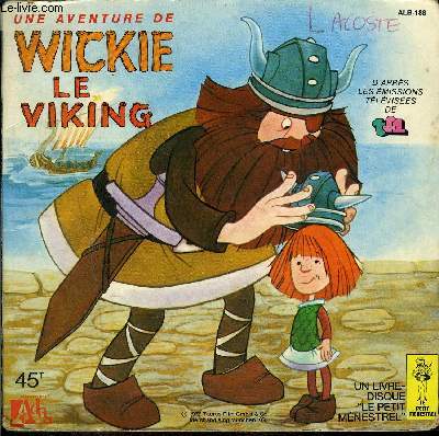 livre-disque 45t // Une aventure de Wickie le Viking