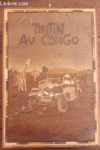 Boite en bois travaill - Tintin au Congo