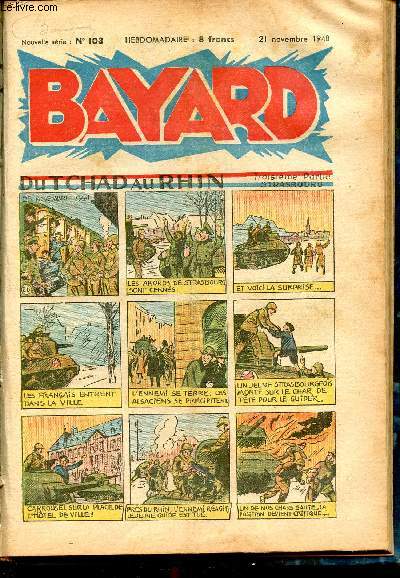Bayard, nouvelle srie - Hebdomadaire n103 - 21 novembre 1948