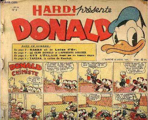 Donald (Hardi prsente) - n 4 - 13 avril 1947 - Donald Chimiste