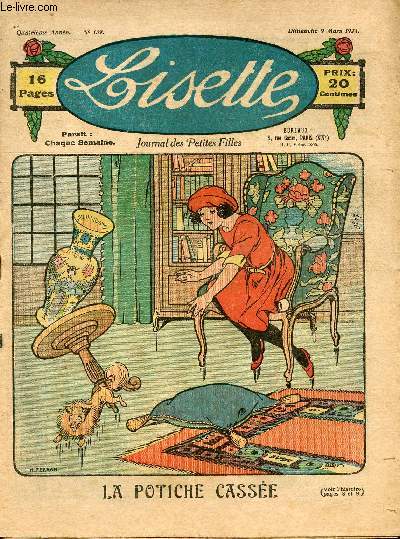Lisette - n 139 - 9 mars 1924 - l'omelette inattendue par Aurian - La petite duchesse par Daisy - La potiche casse par Ferran - Les tonnements de Nastasie par Avril - le bas de laine d'Annette par Siana - ...