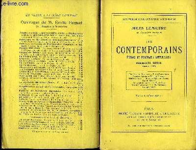 Les Contemporains. Etudes et Portraits Littraire. sries en 8 volumes.