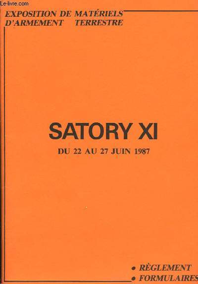 Satory XI, du 22 au 27 juin 1987