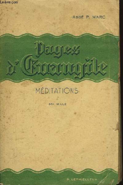 Pages d'Evangile. Mditations.