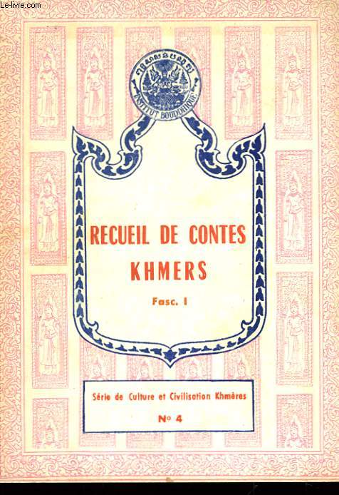 Recueil de Contes Khmers. Fasc. 1