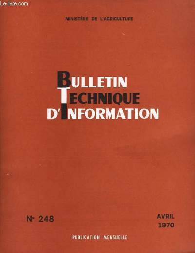 Bulletin Technique d'Information n248