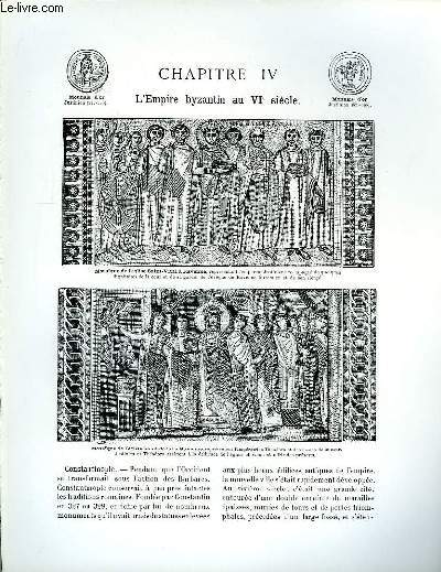 Album Historique. Chapitre IV : L'Empire byzantin au VIme sicle.