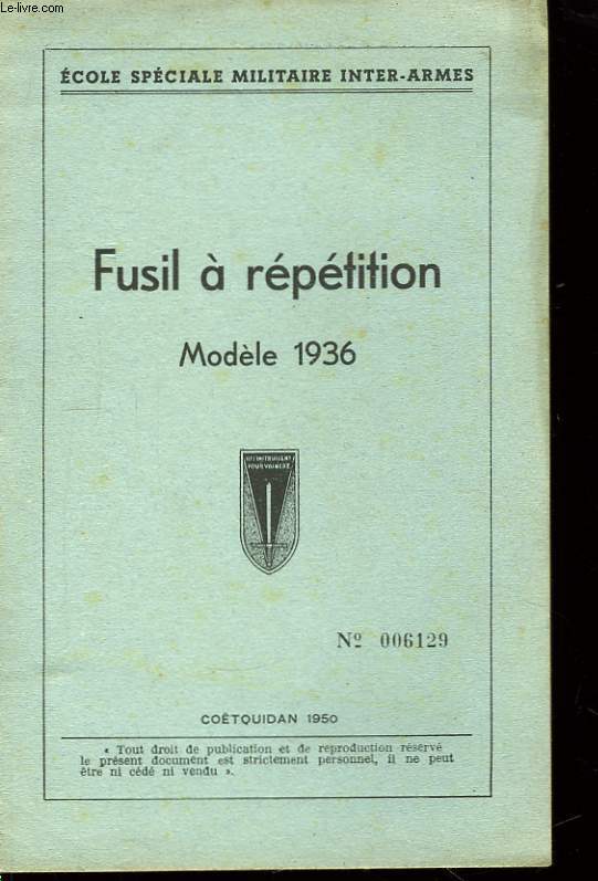 Fusil  rptitions. Modle 1936