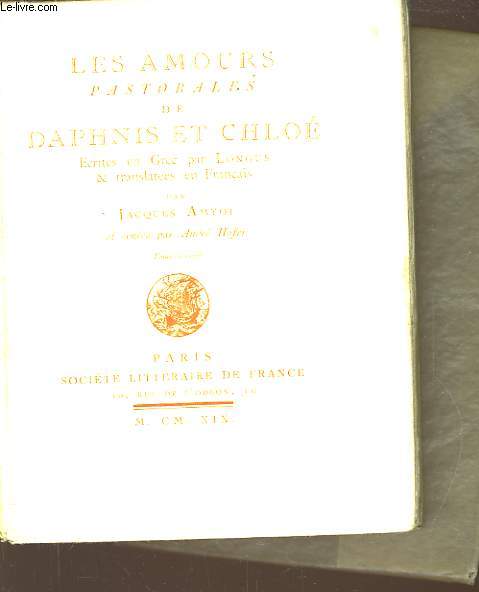 Les Amours Pastorales de Daphnis et Chlo. Tome 2nd.