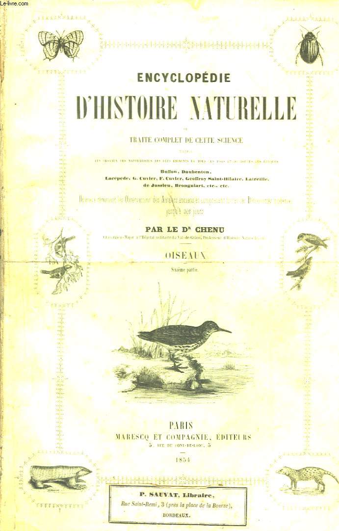 Encyclopdie d'Histoire Naturelle. Les Oiseaux, 6me partie.