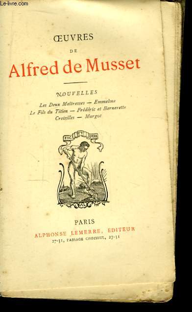 Oeuvres de Alfred de Musset. Nouvelles.