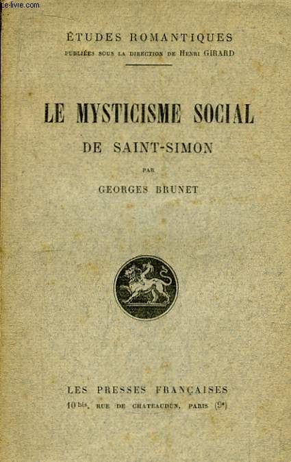Le Mysticisme Social de Saint-Simon