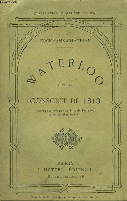 Waterloo, suite du Conscrit de 1813
