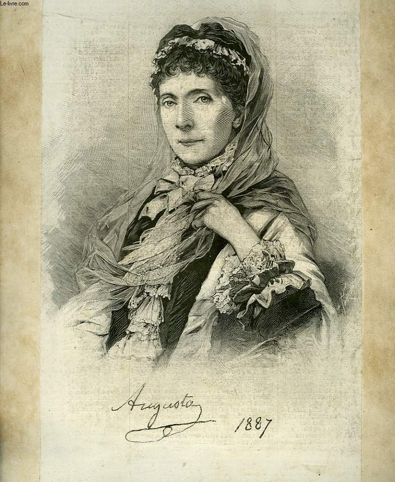 Portrait de Augusta (Impratrice de Prusse), extrait du journal hebdomadaire 