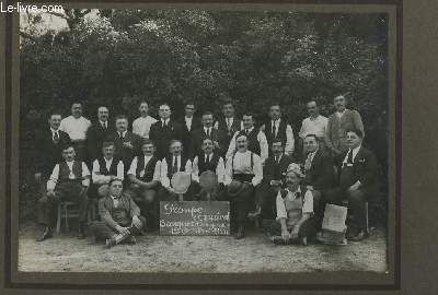 Photographie originale du Groupe Amical lors du Banquet d'Inauguration, le 12 octobre 1924