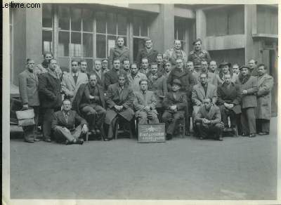 Photographie originale de la Classe du Cours des Chefs d'Equipe, Session Janvier - Fvrier 1949