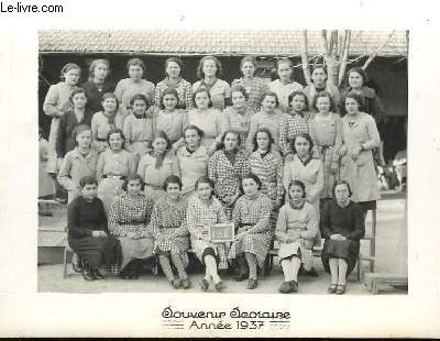 Photographie originale de la Classe de 2e B.E. Souvenir Scolaire 1937