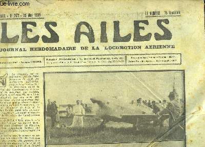 Les Ailes N727 - 15me anne. Journal Hebdomadaire de la Locomotion Arienne. L'Avion-Ecole de Adaro 