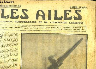 Les Ailes N758 - 15me anne. Journal Hebdomadaire de la Locomotion Arienne. Le biplace lger Bens-Mraz 