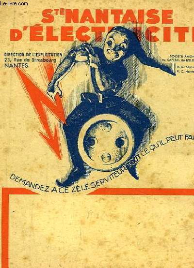 Brochure de la Socit Nantaise d'Electricit.