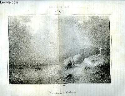 Le Charivari N99 - 9me anne. Salon de 1840 - Inondation en Vallais 1834, par C. Guigon.