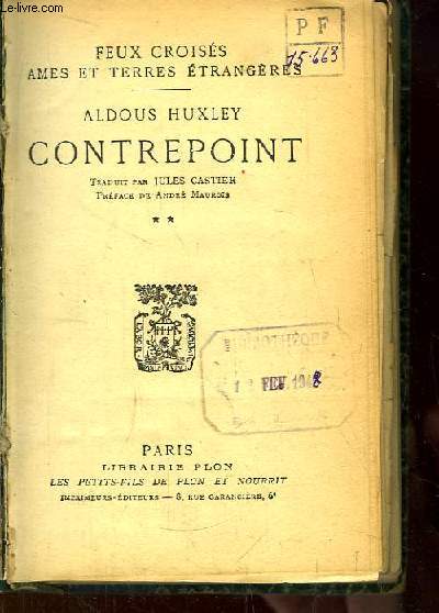 Contrepoint. TOME 2