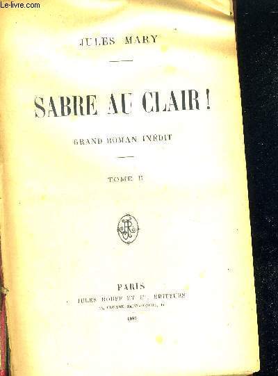 SABRE AU CLAIR - TOME 2